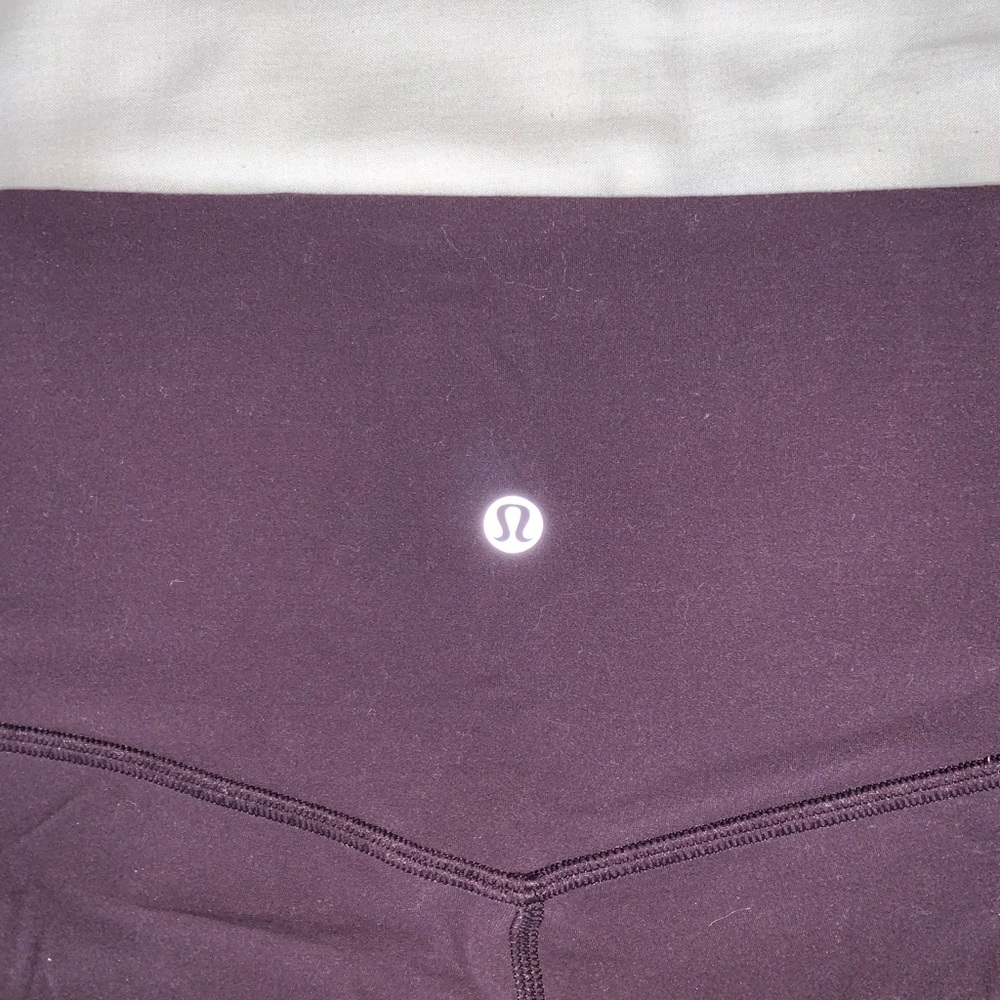 Lululemon Align 25” Maroon leggings size 4
